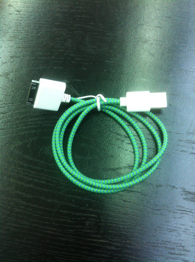 woven USB cable for iPhone 4 and 4S