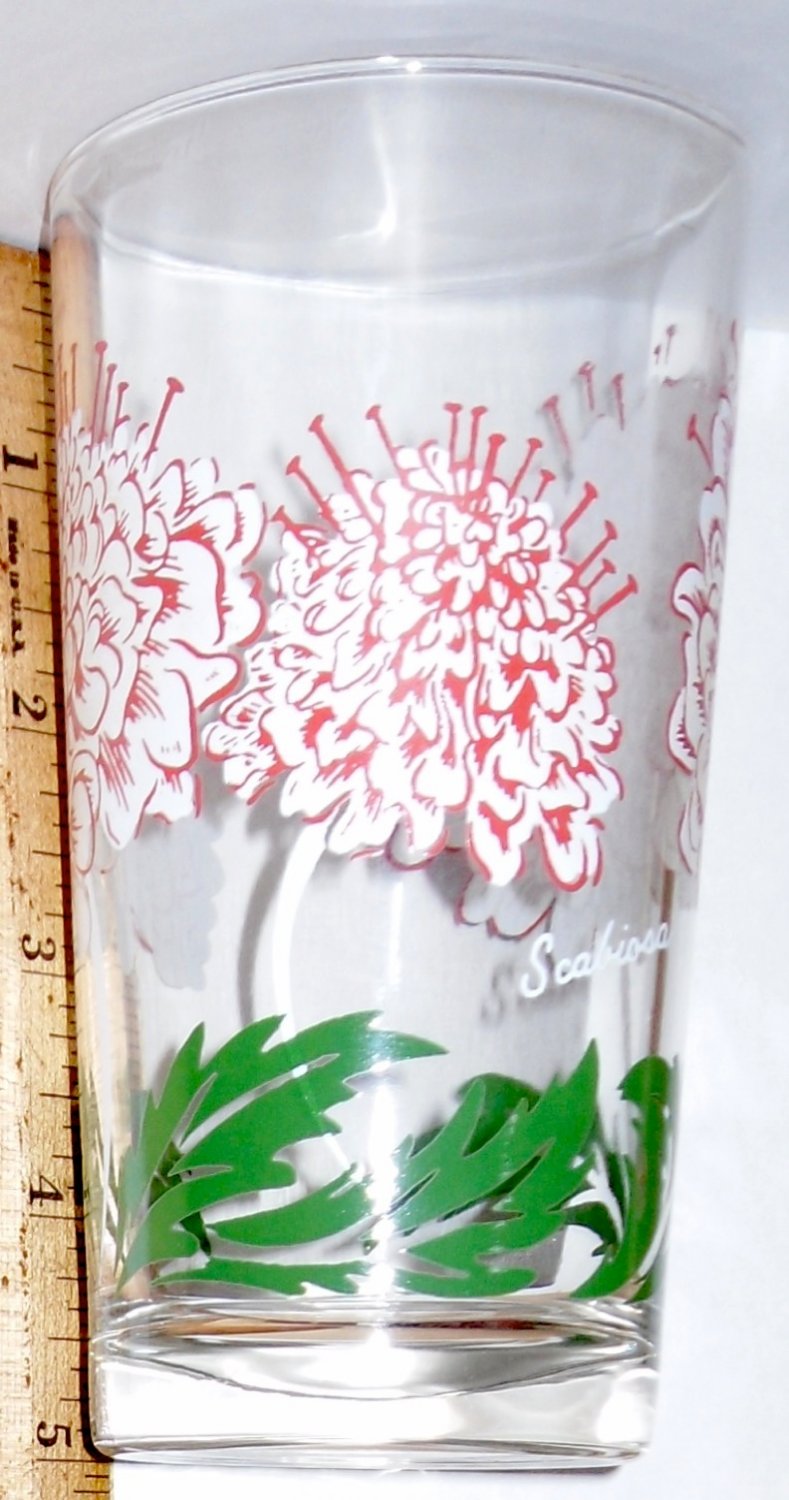 Boscul Peanut Butter Glass Scabiosa Flower