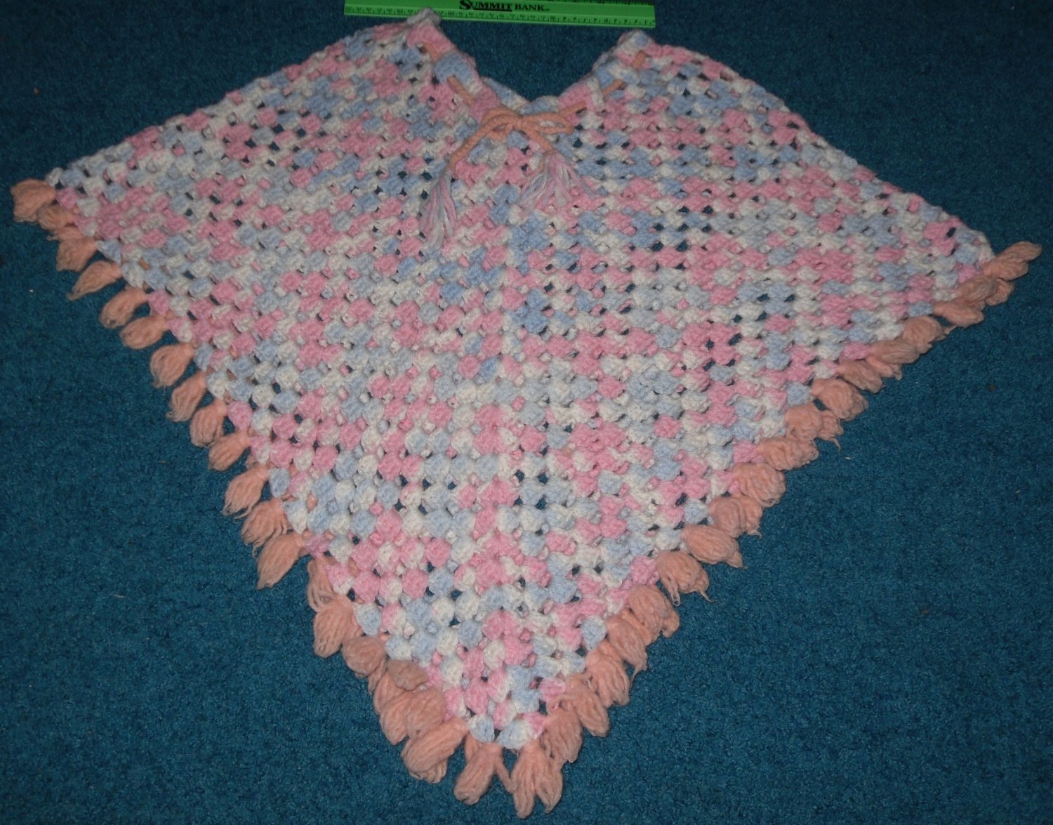 Crochet Shawl Poncho Cape Handmade