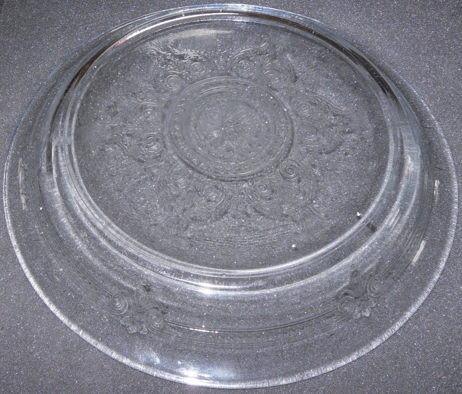 FireKing Pie Plate Sapphire Blue Fireking 10"