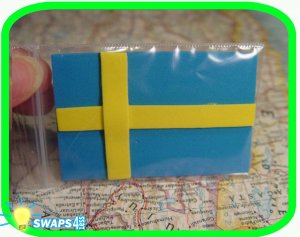 Flag of Sweden Scout SWAPS Girl Craft Kit - Swaps4Less