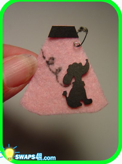 Poodle Skirt Scout SWAPS Girl Craft Kit - SWAPS4less