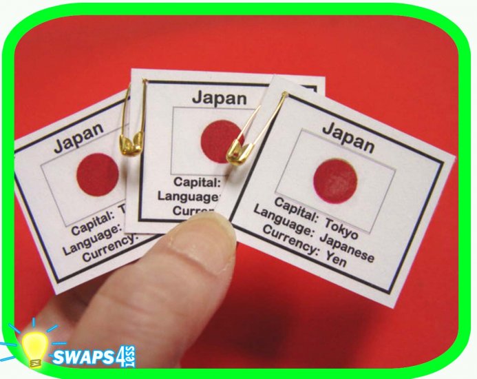 Japan Fun Facts Scout SWAPS Girl Craft Kit-Swaps4Less