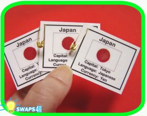 Japan Fun Facts Scout SWAPS Girl Craft Kit-Swaps4Less