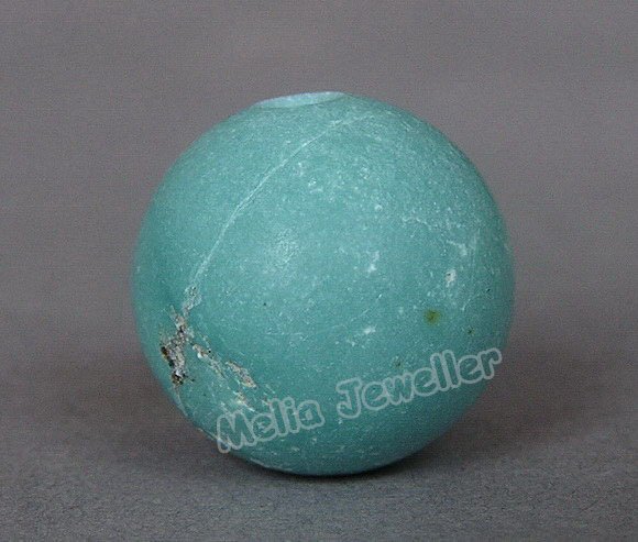 Natural Turquoise Dia.15 mm Round Loose Bead