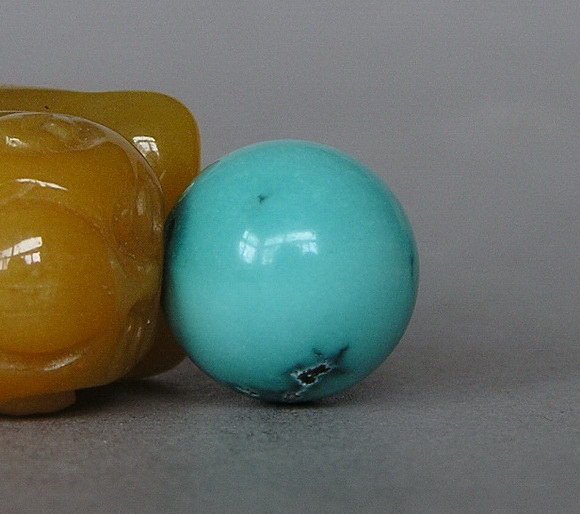 Natural Turquoise Dia.12 mm Round Loose Bead