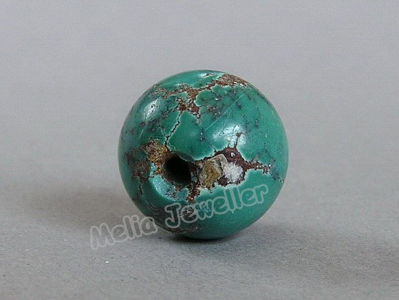 Natural Turquoise Dia.14 mm Round Loose Bead