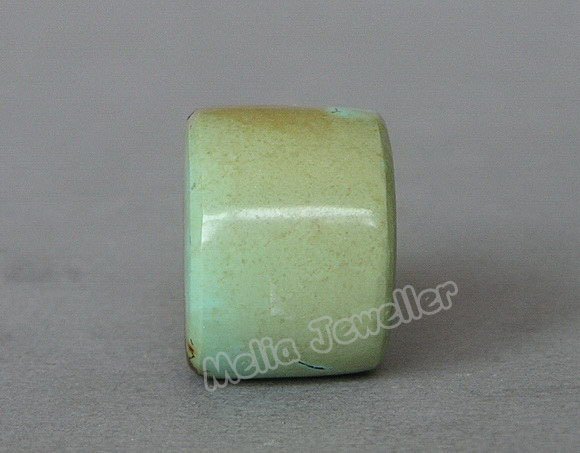 Natural Turquoise Dia.17 mm Barrel Loose Bead