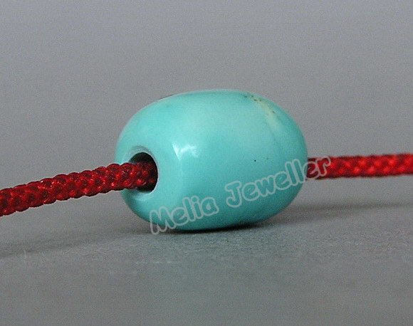 Natural Turquoise Dia.9 mm Barrel Loose Bead