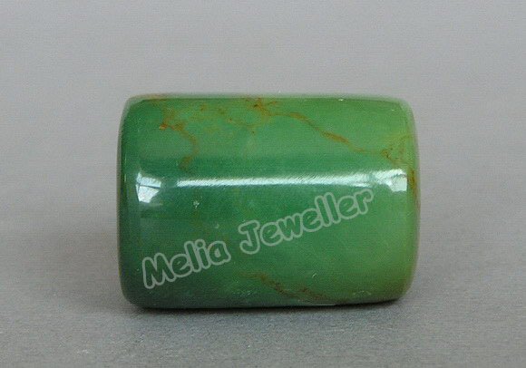 Natural Turquoise Dia.16 mm Barrel Loose Bead