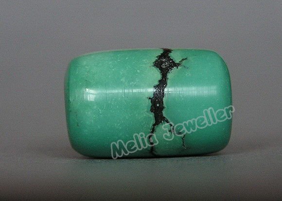 Natural Turquoise Dia.11 mm Barrel Loose Bead