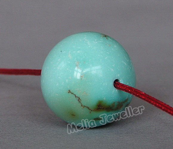 Natural Turquoise Dia.17 mm Round Loose Bead
