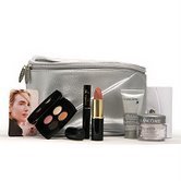 Lancome SILVER Cosmetic Bag 7 PC Set:LIPSTICK ,RENERGIE