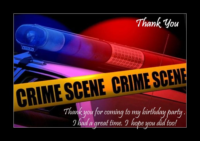 Personalised Thank You Card