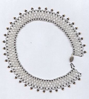 Artisan Bead Netted Collar