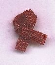 Beaded Awareness Ribbon - Red (variety of causes)