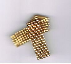 Beaded Awareness Ribbon - Gold