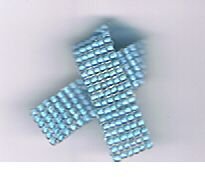 Beaded Awareness Ribbon -Light Blue (variety of causes)