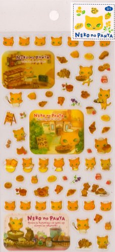 SAN-X Neko No Panya Bakery Cat Stickers