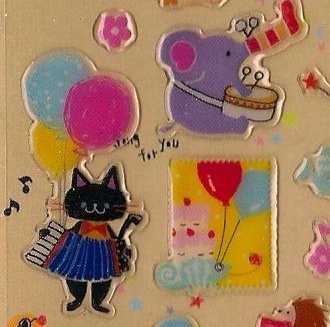 Q-LIA Warm Family Epoxy Sticker Set