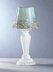 CANDLE LAMP WITH WAX SHADE