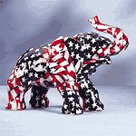AMERICAN FLAG ELEPHANT