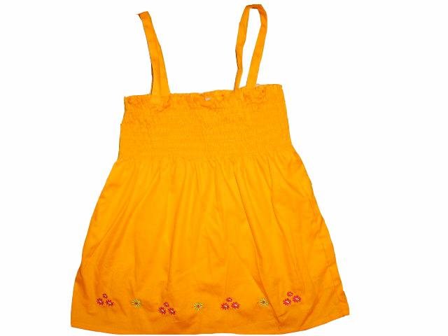 Orange Spaghetti Top