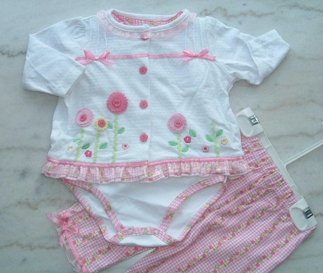 Nannette Baby Girl Romper Set
