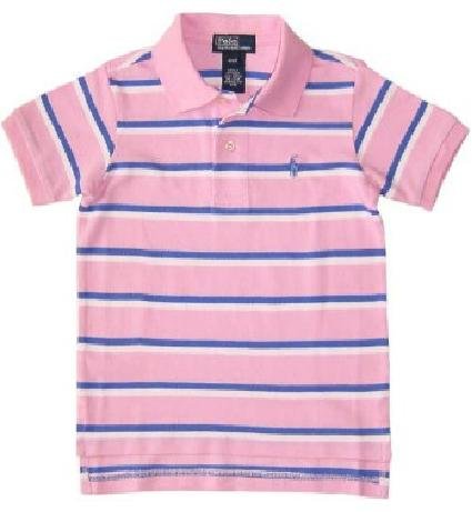 Ralph Lauren Classic Stripe Polo - Caramel Pink (SOLD)