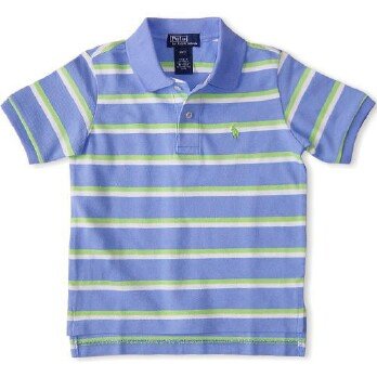 Ralph Lauren Classic Stripe Polo - Regent Blue (SOLD)