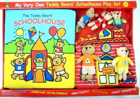 My Very Own Teddy Bear School House Playset