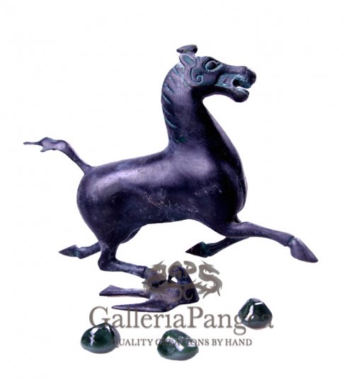 Bronze Sculpture, 'Horse and Swallow'