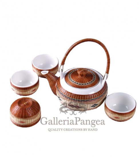 Bamboo Porcelain, '6-piece Tea Set'