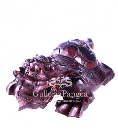 Wood Sculpture, 'Dragon Turtle'