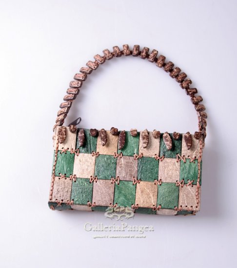Handmade Purse, 'Coconut Green'
