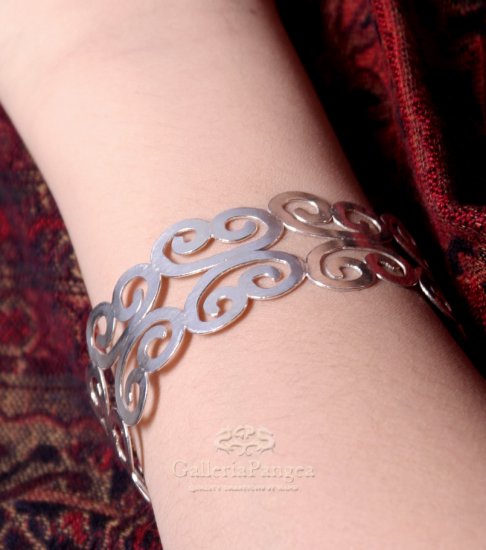Pure Silver Bracelet, 'Butterfly'