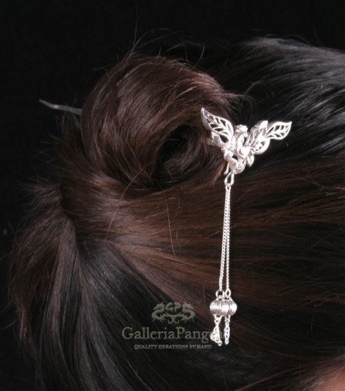 Silver Hairpin, 'Rooster'