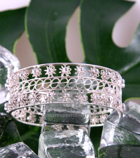 Silver Bracelet, 'Stars'