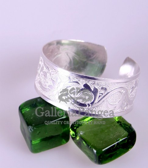 Silver Bracelet, 'Vine'