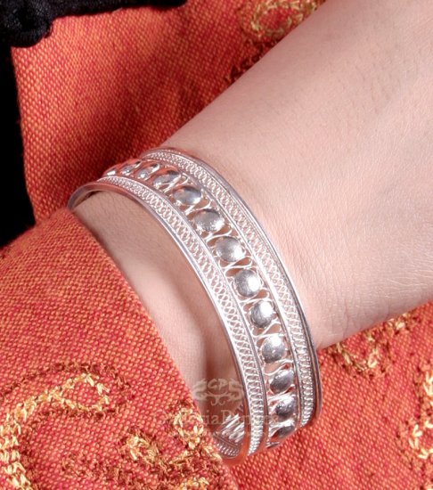 Silver Bracelet, 'Strength'