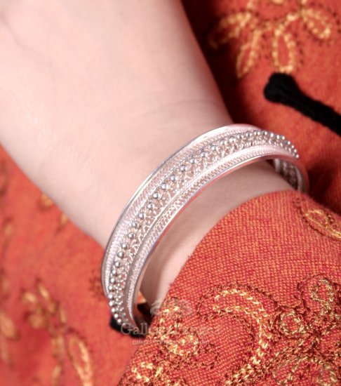 Silver Bracelet, 'In the Waiting Line'