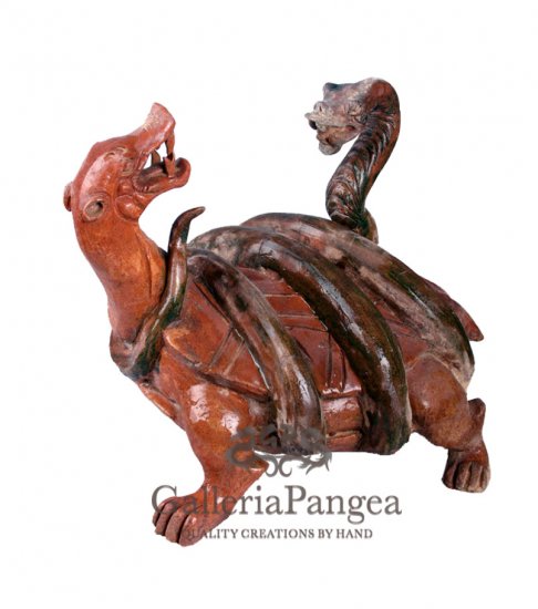 Pottery Statue, 'Black Tortoise'