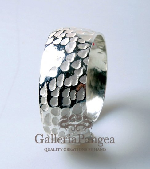 Silver Bracelet, 'Contrast'