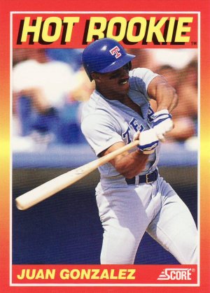 1991 Score Hot Rookies #9 Juan Gonzalez