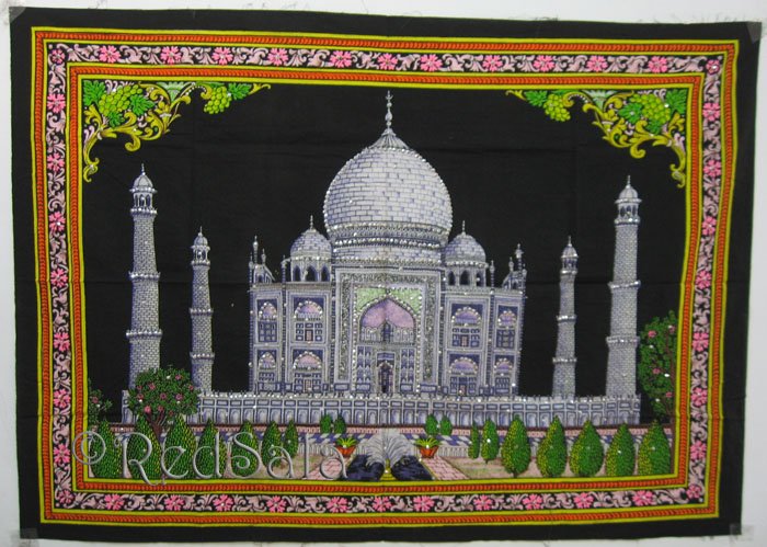India Taj Mahal Love Temple Spirit Indian Tapestry
