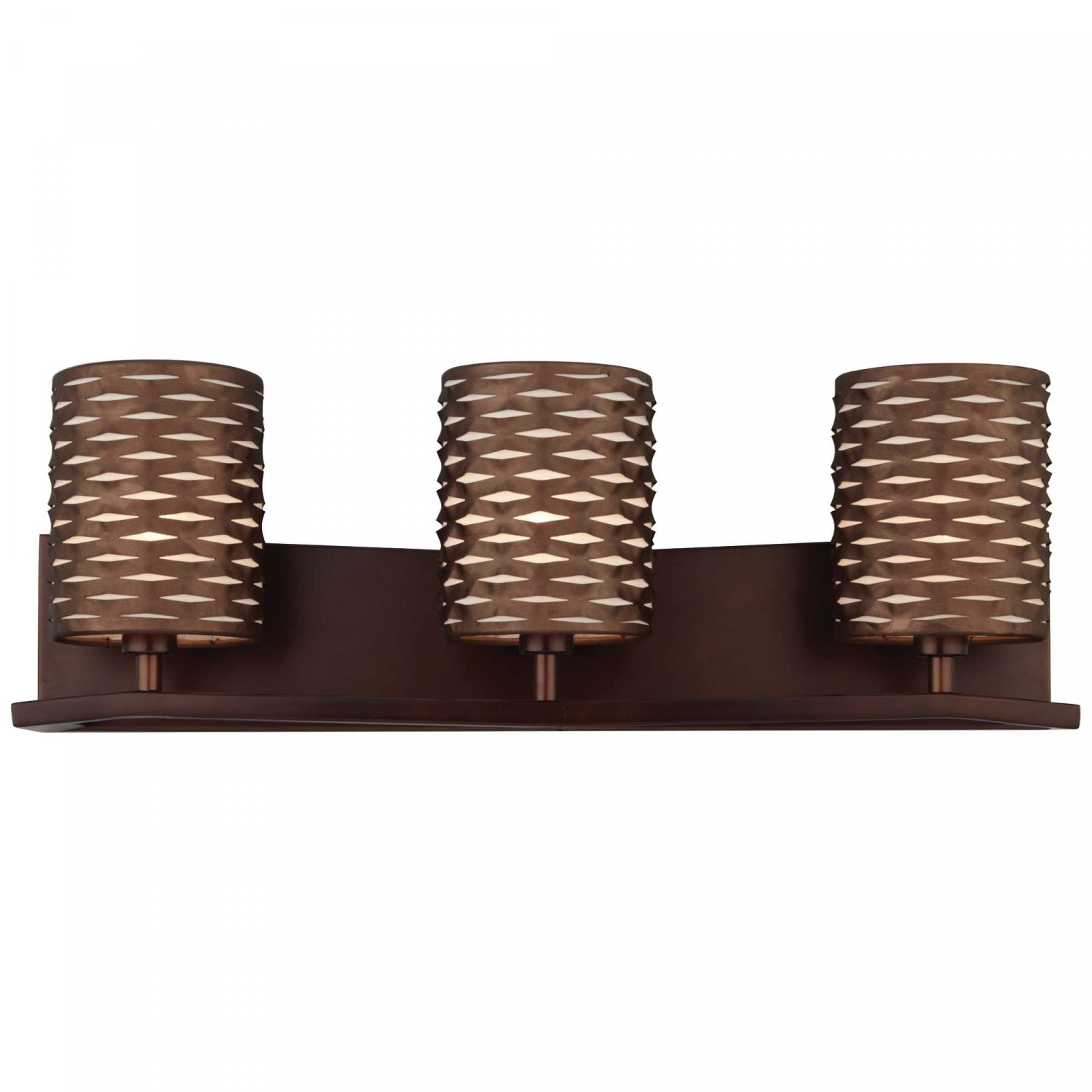 *Forecast Cabaret 3-Light Bath with Pewter Suede Shade 475570