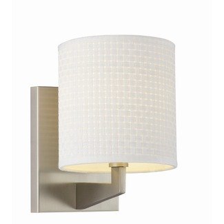 Forecast Fisher Island 1-Light Wall with White Woven Shade 184436NV