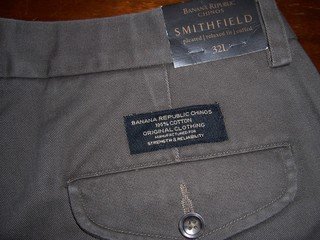 BANANA REPUBLIC 32 X 34 MEN'S CHINOS, RET. $49.50, NWT