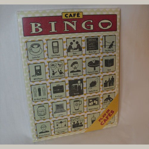 Cafe Coffee Bingo Game - 12 Different Playing Cards by Knock Knock