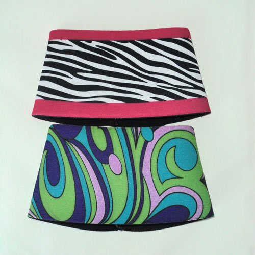 Coffee Cuff - Set of 2 Foam Sleeves - Retro and Zebra Designs